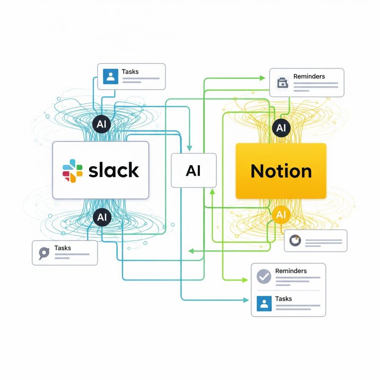 生産性自動化：SlackとNotionをAI活用ワークフローで連携させる