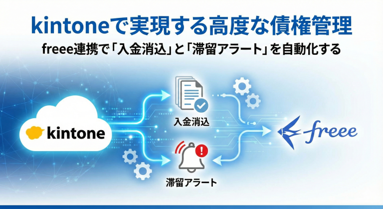 kintoneで実現する高度な債権管理 freee連携で「入金消込」と「滞留アラート」を自動化する