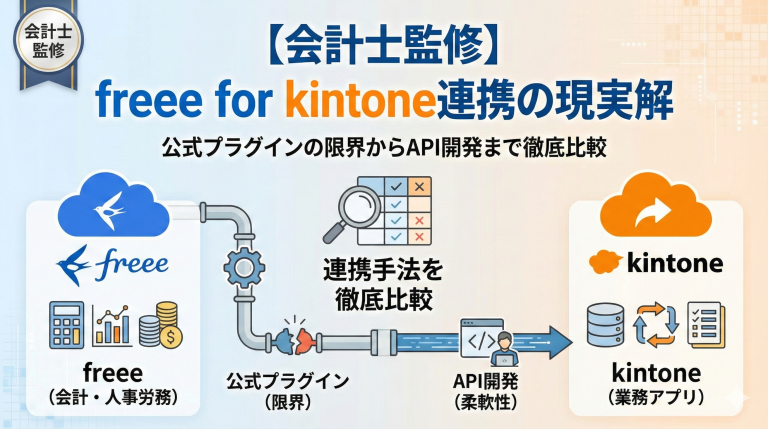 【会計士監修】freee for kintone連携の現実解 公式プラグインの限界からAPI開発まで徹底比較