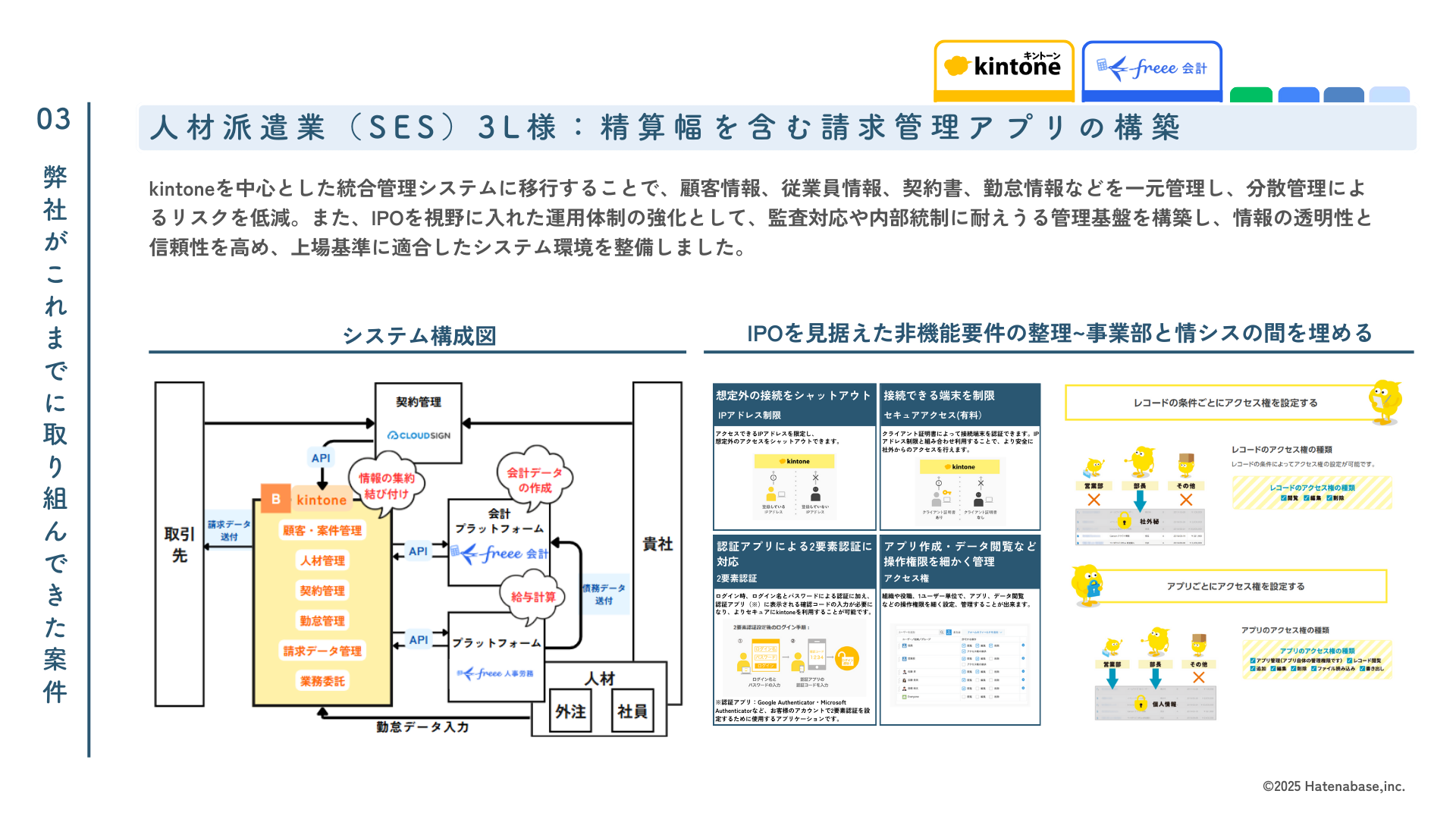 人材派遣業向けシステム構成図
