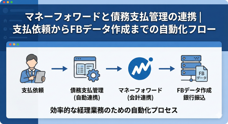 マネーフォワードと債務支払管理の連携｜支払依頼からFBデータ作成までの自動化フロー