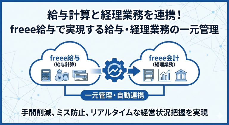 給与計算と経理業務を連携！freee給与で実現する給与・経理業務の一元管理
