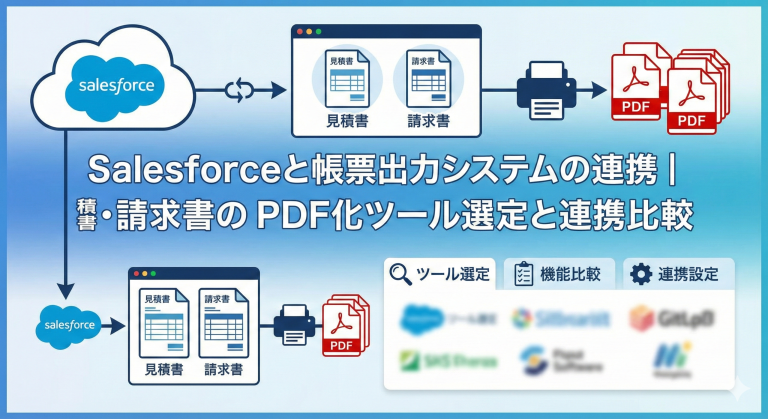Salesforceと帳票出力システムの連携｜見積書・請求書のPDF化ツール選定と連携比較
