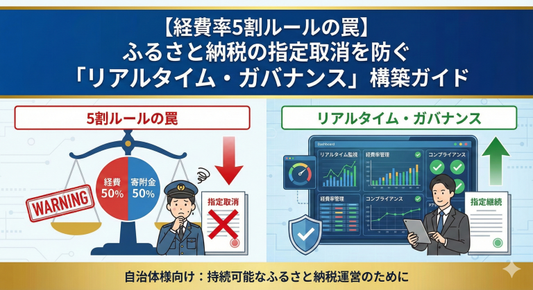 【経費率5割ルールの罠】 ふるさと納税の指定取消を防ぐ 「リアルタイム・ガバナンス」構築ガイド