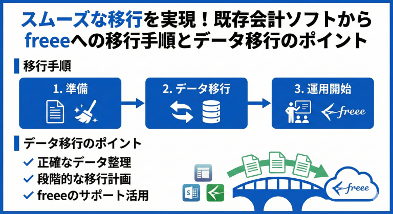 スムーズな移行を実現！既存会計ソフトからfreeeへの移行手順とデータ移行のポイント