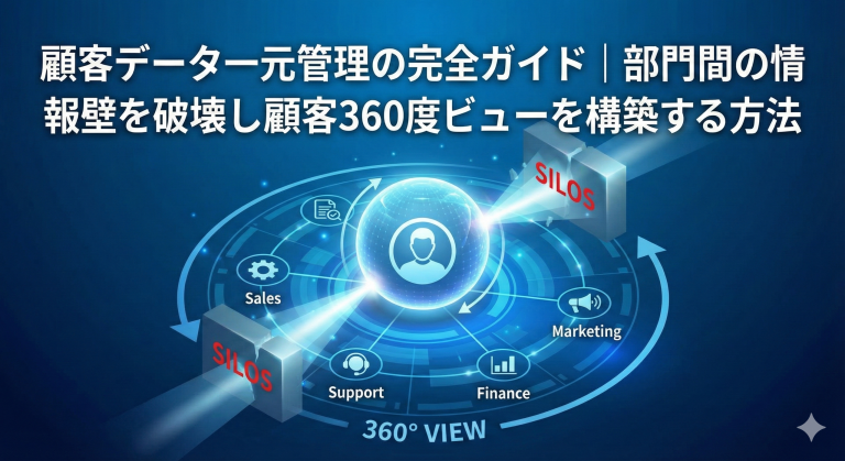 顧客データ一元管理の完全ガイド｜部門間の情報壁を破壊し顧客360度ビューを構築する方法