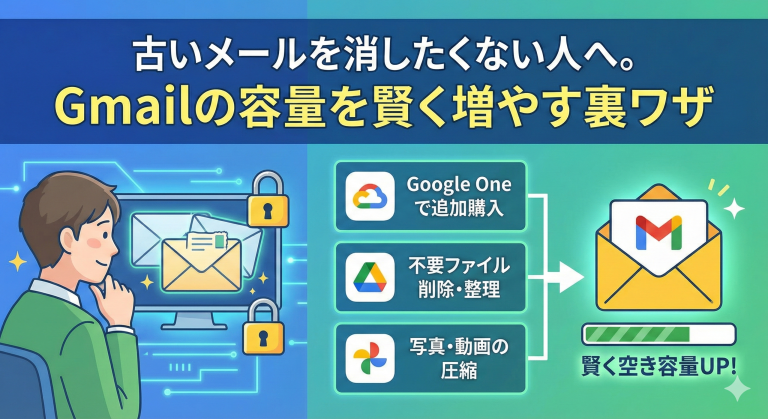古いメールを消したくない人へ。Gmailの容量を賢く増やす裏ワザ
