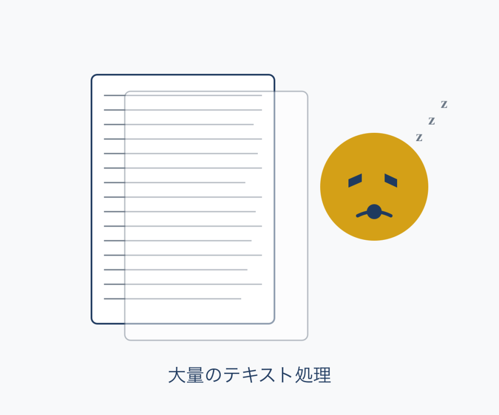分析・要約に時間がかかる
