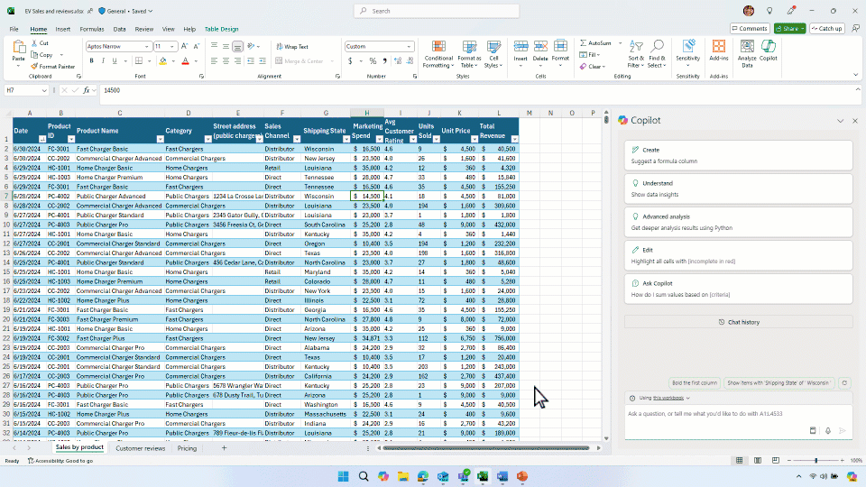 Copilotで条件付き書式を自動適用するデモ