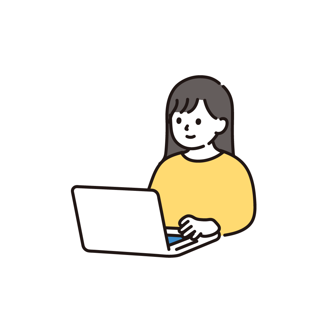 パソコンで作業する人