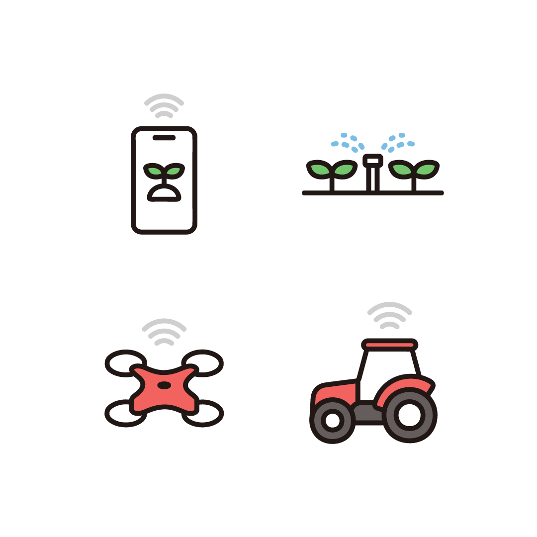 スマホ操作のイラスト