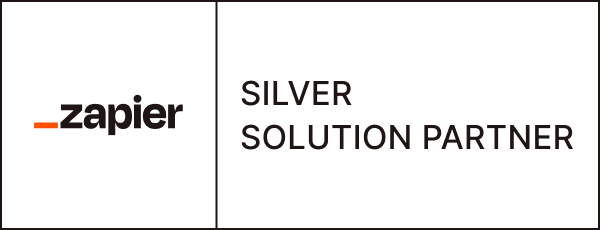 Zapier 公式 Authorized Silver Solution Partner バッジ